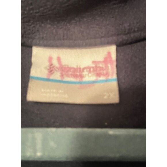 Columbia blue quarter zip fleece jacket 2X - Picture 3 of 3